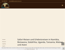 Tablet Screenshot of blue-planet-reisen.de